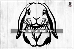Easter Bunny SVG, Cute Baby animal Cut file Product Image 1