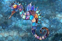 Vibrant Seahorse Background Wallpaper Product Image 1