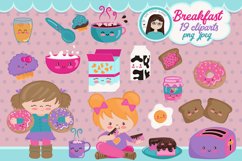 Breakfast Time kawaii clipart Product Image 1