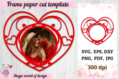 Valentines day Heart Frame SVG Product Image 1