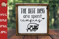The Best Days Are Spent Camping svg, camper svg Product Image 1