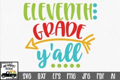 Eleventh Grade Y'all SVG Cut File - Back to School SVG DXF Product Image 1