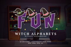 Witch Alphabets Without Background Product Image 1