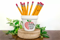 Teaching is a work of heart apple. SVG / PNG / DXF / PNG Product Image 6