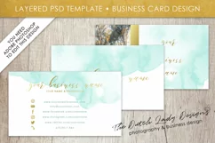 Business Card Template for Adobe Photoshop - Layered PSD Template - Design #1 Product Image 1