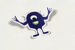 Out Of This World Alien Space Sticker svg file | png file | Product Image 7