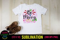 Be Merry Christmas Sublimation I Holiday Sublimation Designs Product Image 2