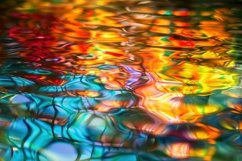 Colorful Reflections On Water Background Wallpaper Product Image 1
