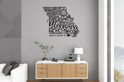 Missouri Mandala SVG File - Home is Where the Heart Is SVG Product Image 3