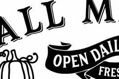 Fall Market SVG | Autumn Sign SVG | Vintage Sign SVG Product Image 2