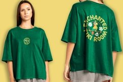 premium women oversize shirt PSD Mockup back and front Product Image 4