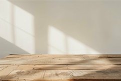 Warm sunshine on wooden table Product Image 1