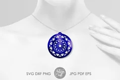 Earrings SVG, mandala earrings SVG, mandala SVG Product Image 6