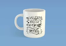 My Daughter Has An Awesome Mother | Funny Mothers Day SVG Product Image 3