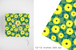 Sunflowers Digital Paper.Sunflower Seamless Pattern Product Image 1