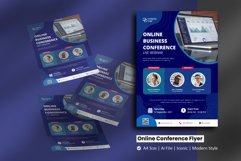 Online Business Conference Flyer Brochure Template Product Image 1