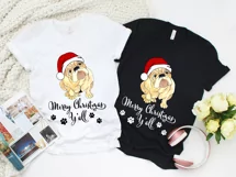 Merry Christmas Dog PNG | Santa Puppy | Sublimation Design Product Image 3