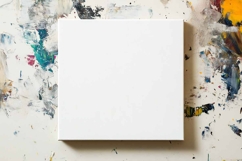 Art White Canvas Mockup Product Image 1