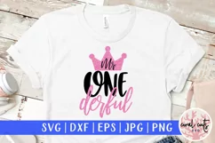 Mr One Derful - Birthday SVG EPS DXF PNG Cutting File Product Image 1