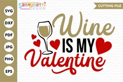 Wine Valentine | Anti Valentine SVG Product Image 1