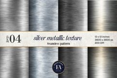 Silver Metallic Texture |Brushed Metal Background Product Image 1