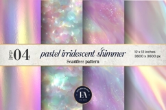 Holographic Pastel Digital Paper, Iridescent Texture Product Image 1