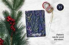 Embroidered Denim Digital Paper| Floral Denim Pattern Product Image 4