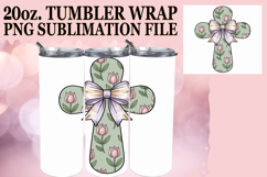 Enchanted days 20oz tumbler wrap, Cross and Bow Product Image 1