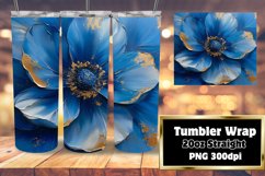 Springtime Whimsy: 3D Floral Tumbler Wrap Product Image 1