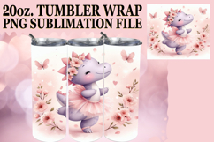JOYFUL GIFT 20oz TUMBLER WRAP, Cute Dino Product Image 1