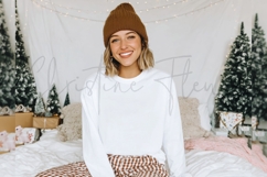 White Christmas Sweatshirt Mockup Product Image 3