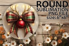 Unique Circle Designs for Gifts PNG, Holiday Bow Product Image 1