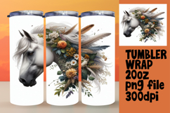 VIBRANT Design for 20oz Tumbler , Horse Product Image 1