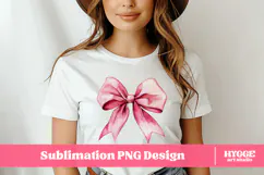 Coquette Easter Bow Sublimation PNG Product Image 2