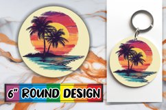 Colorful Vintage Bloom Sublimation Compilation - Round Desig Product Image 1