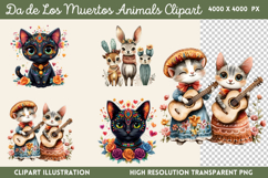 Da de Los Muertos Animals PNG Product Image 1