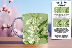 Spring Blossom Stripe Mug Wrap - Sublime Elegance Product Image 1