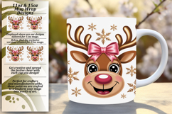 Enchanting 11oz Mug Wrap Png Design , Cute Christmas Product Image 1