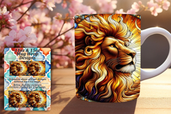 Bold 15oz Mug Wrap Png Design , Animals Product Image 1