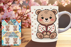 SOPHISTICATED 11oz Mug Wrap PNG , Valenines Animals Product Image 1