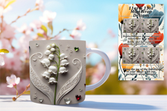 FASHIONABLE 11oz Mug Wrap PNG , 3D Flower Product Image 1