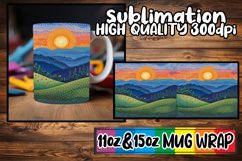 Nature's Beauty Tumbler Wrap Sublimation for 20oz Product Image 1