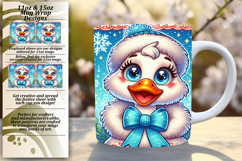 CHIC 11oz PNG Mug Wrap Template , Goose Product Image 1