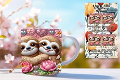 Radiant 11oz Mug Wrap Png Artwork , Sweet Animals Product Image 1