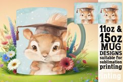 Whimsical Wildlife Graduation Mug Design 15oz Product Image 1