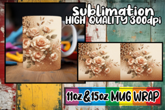 Cheerful mornings sublimation print wrap, Leopard Prints Product Image 1