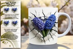 Spring Serenity: Crack Wall 3D Heart Mug, Assorted Sizes Product Image 1