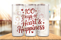 100 Days Of School Tumbler wrap, Teacher Day 20oz Tumbler Product Image 1