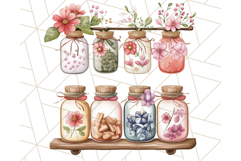 Cottagecore Kitchen Clipart, Vintage Country Floral Kitchen Product Image 5