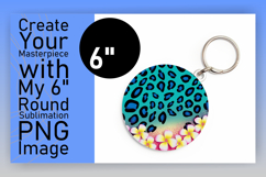 Bright Circle Design Coaster Artwork , Leopard Print Product Image 1